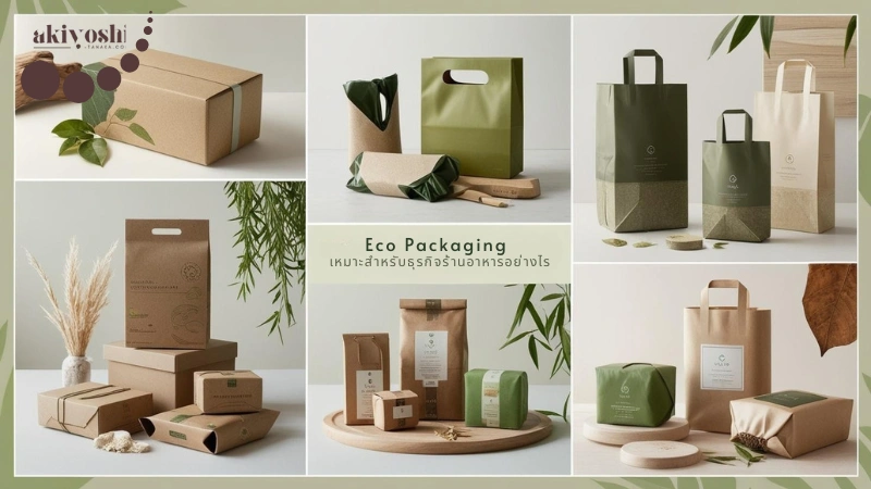 Eco Packaging สำหรับธุรกิจร้านอาหาร บรรจุภัณฑ์รักษ์โลกดีไซน์หลากหลาย